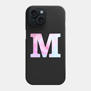 The Letter M Blue and Pink Design Phone Case