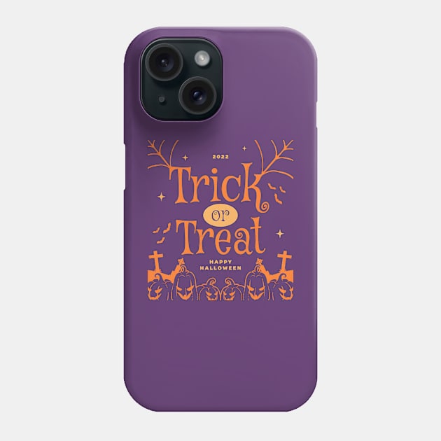 Trick or Treat || Halloween Phone Case by Moipa