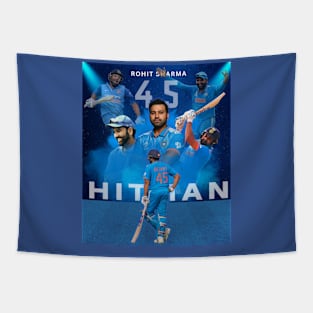 Rohit Sharma - Indian Cricket Team captain - Team India Tapestry