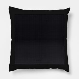 Black Forest Houndstooth Black and Grey Colors Pillow