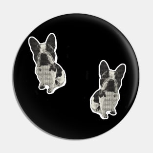 French Bulldog Pattern Pin