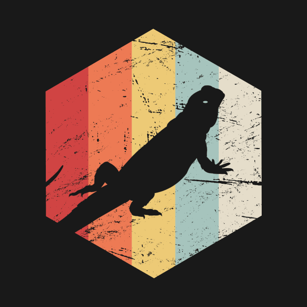 Retro Vintage Bearded Dragon by MeatMan