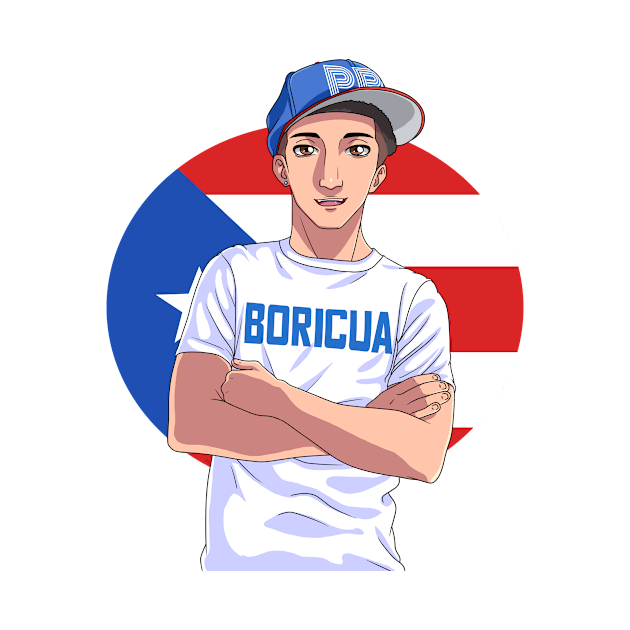 Boricua Puerto Rican Strong Pride Puerto Rico Flag by Noseking