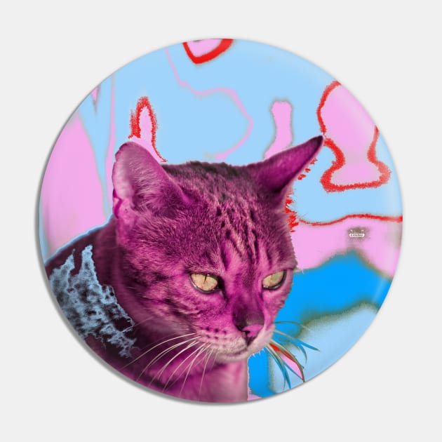 Cat LSD Pin by Wolf Art / Swiss Artwork Photography