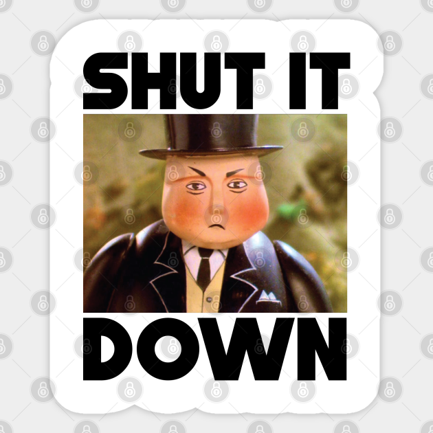 Fat Controller Thomas The Tank Engine Aufkleber Teepublic De