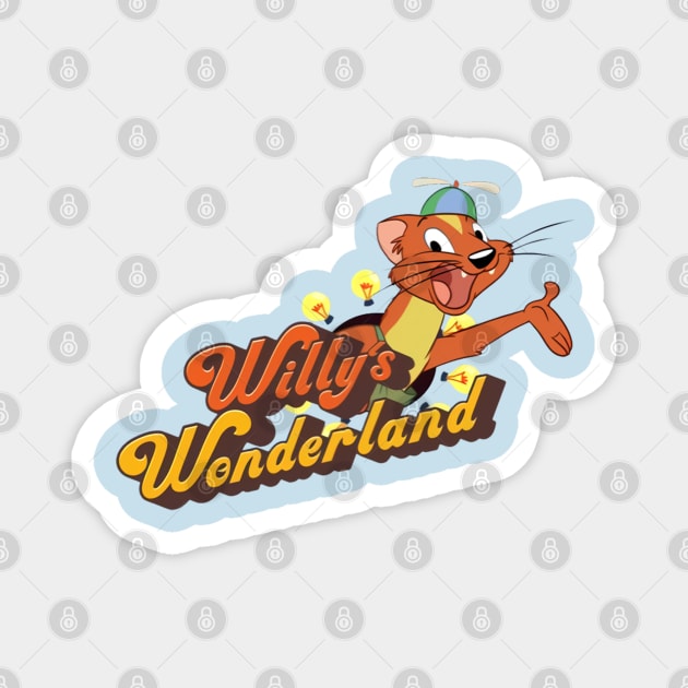 Willy's Wonderlan Magnet by QDRC.ART