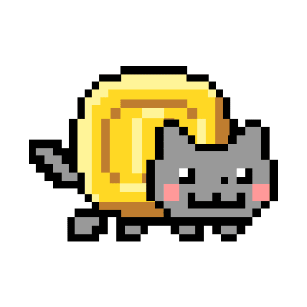 Pixel cat by lllucifercat