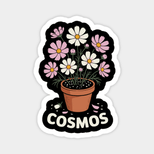 Cosmos Flower Magnet