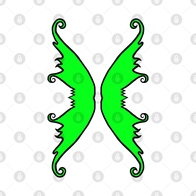 Fairy Wings Green by BlakCircleGirl