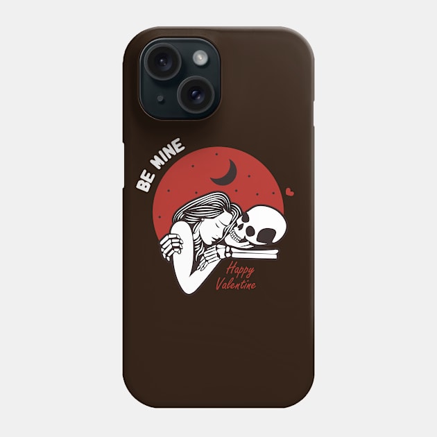 Skeleton in love Phone Case by BlindVibes