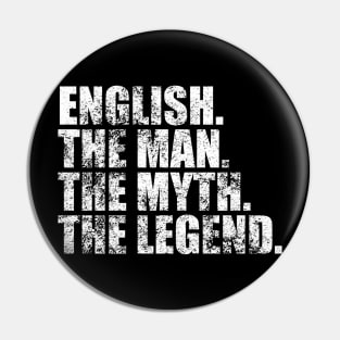 English Legend English Family name English last Name English Surname English Family Reunion Pin