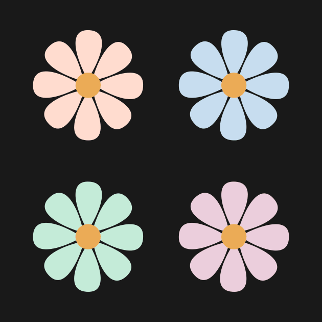 Bib flower pastel daisies by AllPrintsAndArt