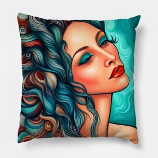 pretty girl Pillow