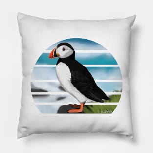 jz.birds Puffin Bird Watching Birding Pillow