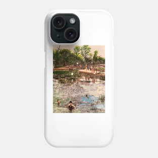 Swimming the San Marcos River Phone Case