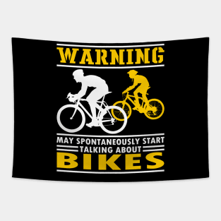 Funny Bicycle Quote, Bikes Biker Cyclist Gift Idea Tapestry