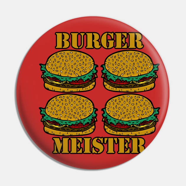 Burger Meister Pin by RockettGraph1cs