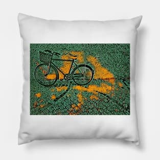 OLD FASHIONED BICYCLE. NATURAL CREATIVE EFFECTS Pillow