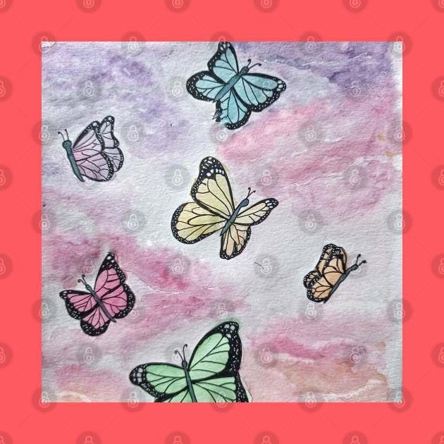 Colorful Butterflies by Ivy Moon Creations