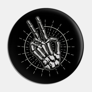 skeleton hand Pin