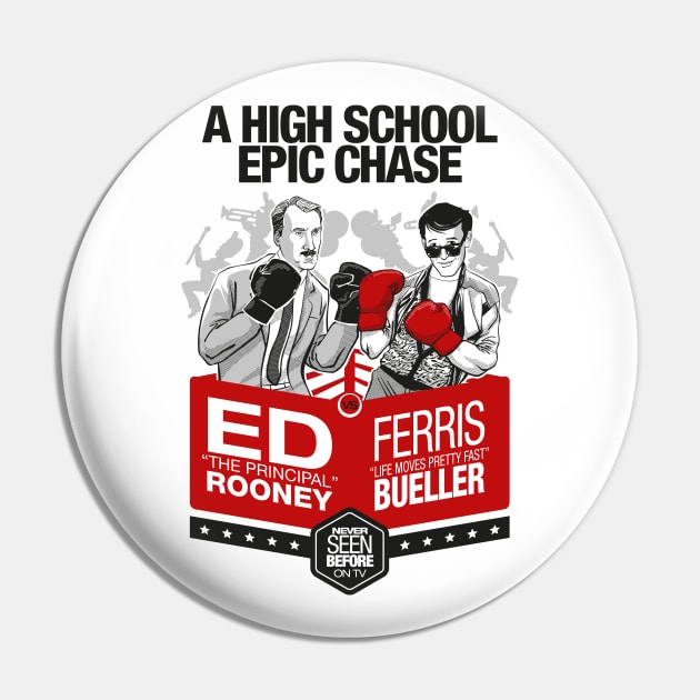 Ferris versus Rooney Pin by Gustha Store