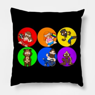 Gay Pride Spots Pillow