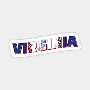 Virginia vintage style retro souvenir Magnet