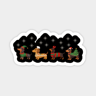 Dachshund Christmas Dog Lovers Magnet