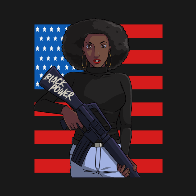 Black Panther Party Strong Black Woman by Noseking