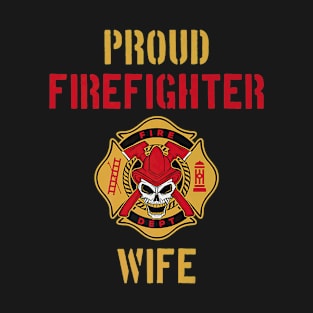 Proud Firefighter wife short sleeve T-Shirt