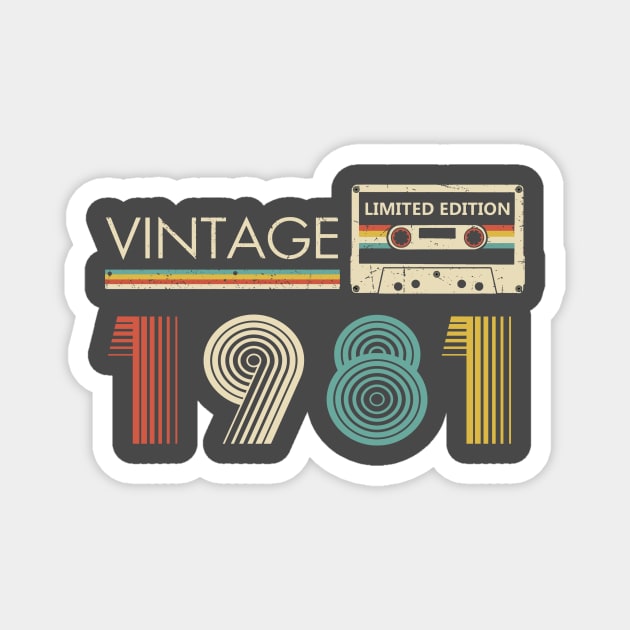 Vintage 1981 Limited Edition Cassette Magnet by louismcfarland