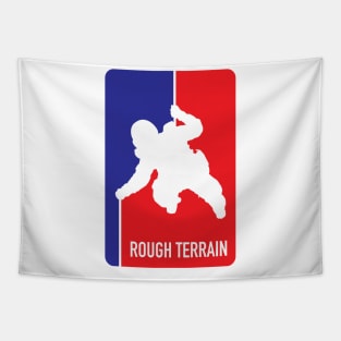 Combat Engineer Rough Terrain NBA logo Tapestry