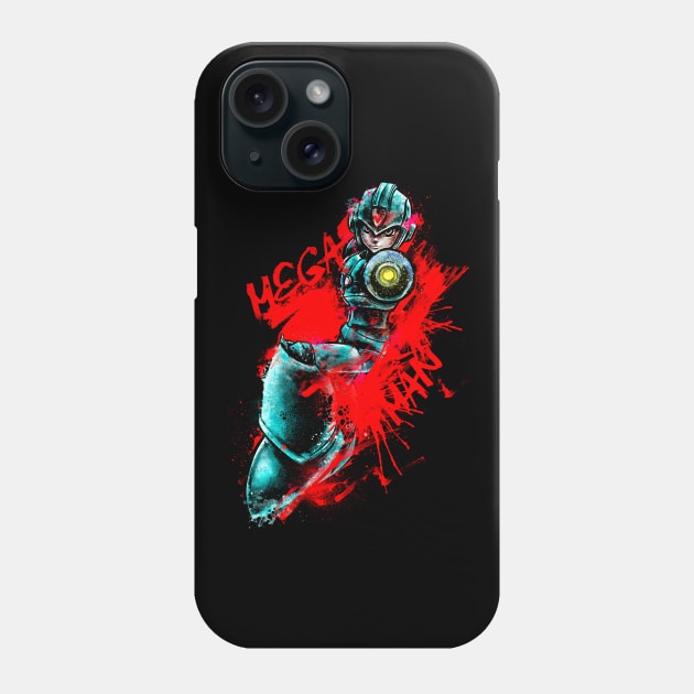 X is for Megaman Phone Case by barrettbiggers