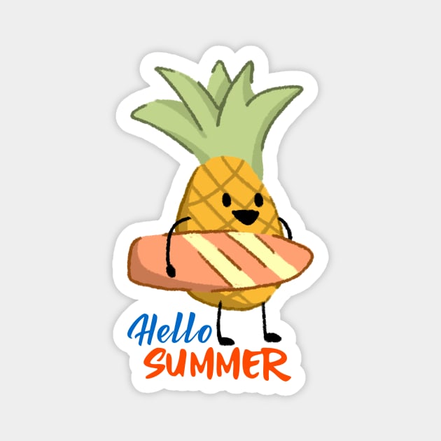 Summer Pineapple Magnet by MONMON-75