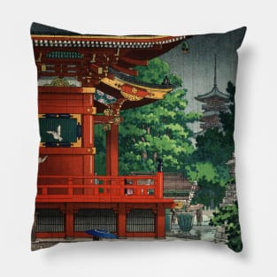 Asakusa Kannondo Temple by Tsuchiya Koitsu Pillow