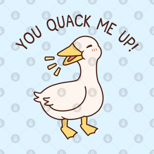 Cute Quacking Duck You Quack Me Up by rustydoodle