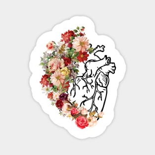 Flower Heart Spring Funny Magnet