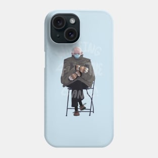 Bernie waiting for the change Phone Case