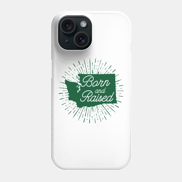 Washington Born and Raised Phone Case by happysquatch