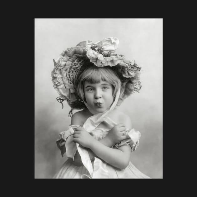 Little Girl Wearing Bonnet, 1902. Vintage Photo by historyphoto