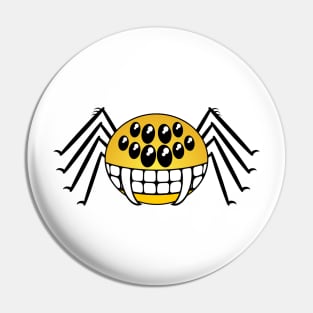 Smiley Spider Pin