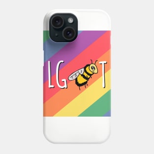 LGBT Rainbow Bee Phone Case