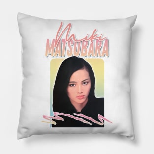 Miki Matsubara / Retro 80s Fan Art Design Pillow