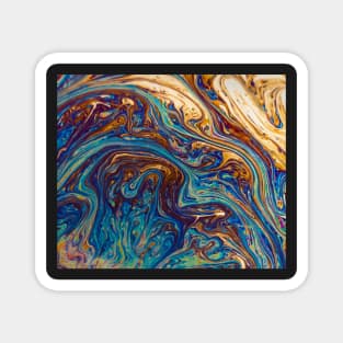 Lava painting Magnet