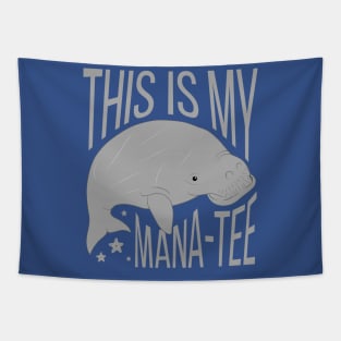 This Is My Manatee Funny Pun Tapestry