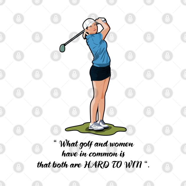 Women's golfer quotes by Womens Art Store