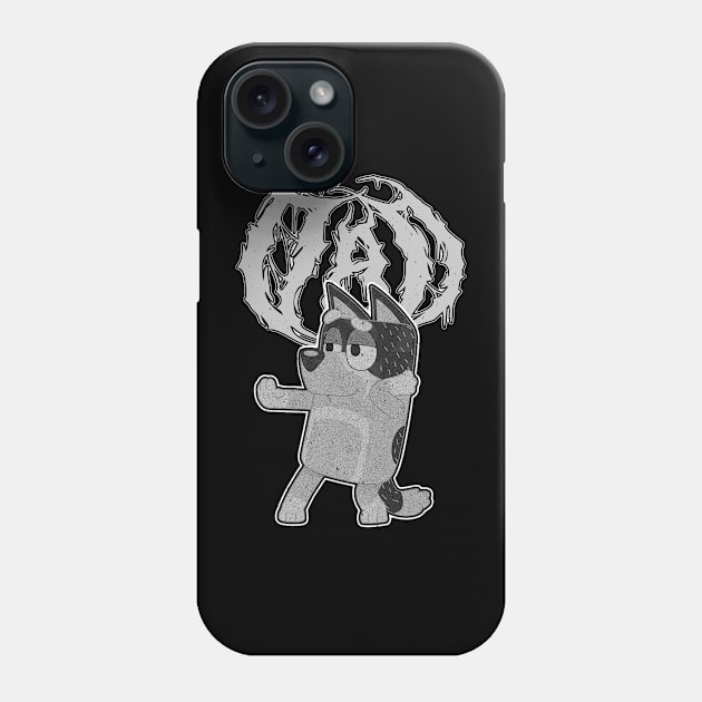 Bluey Dad Metal Dance Grey Phone Case by gaskengambare