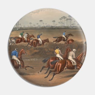 Leamington Grand Steeple Chase - Mr. Christian on Scripton by Charles Hunt Pin