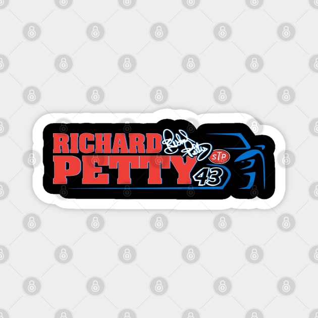 #43 Petty Signature Car Magnet by Lifeline/BoneheadZ Apparel