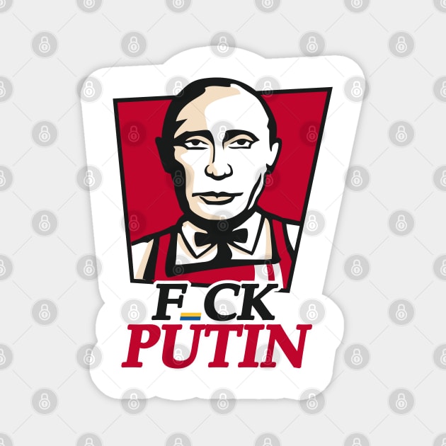 Fuck Putin - Slava Ukraini Magnet by raaak